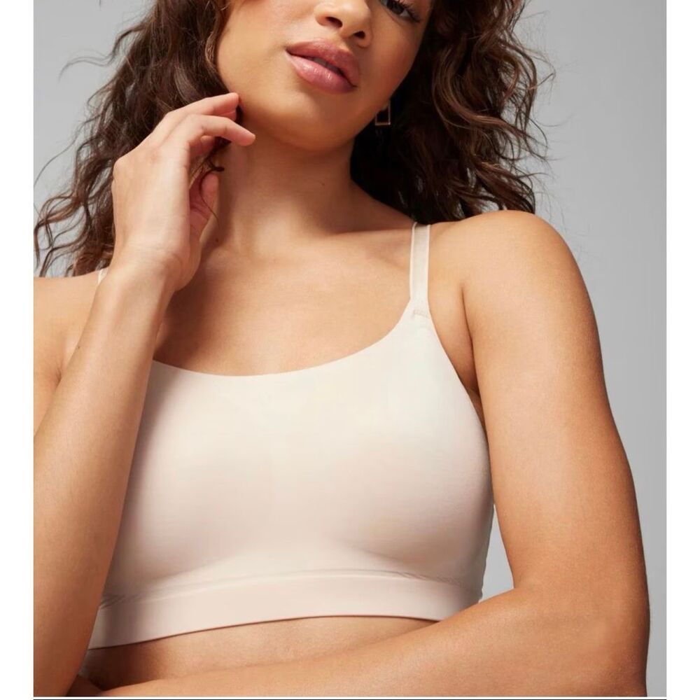 Soma Women's Enbliss Luxe Adjustable Bralette nude large NEW - Picture 3 of 7